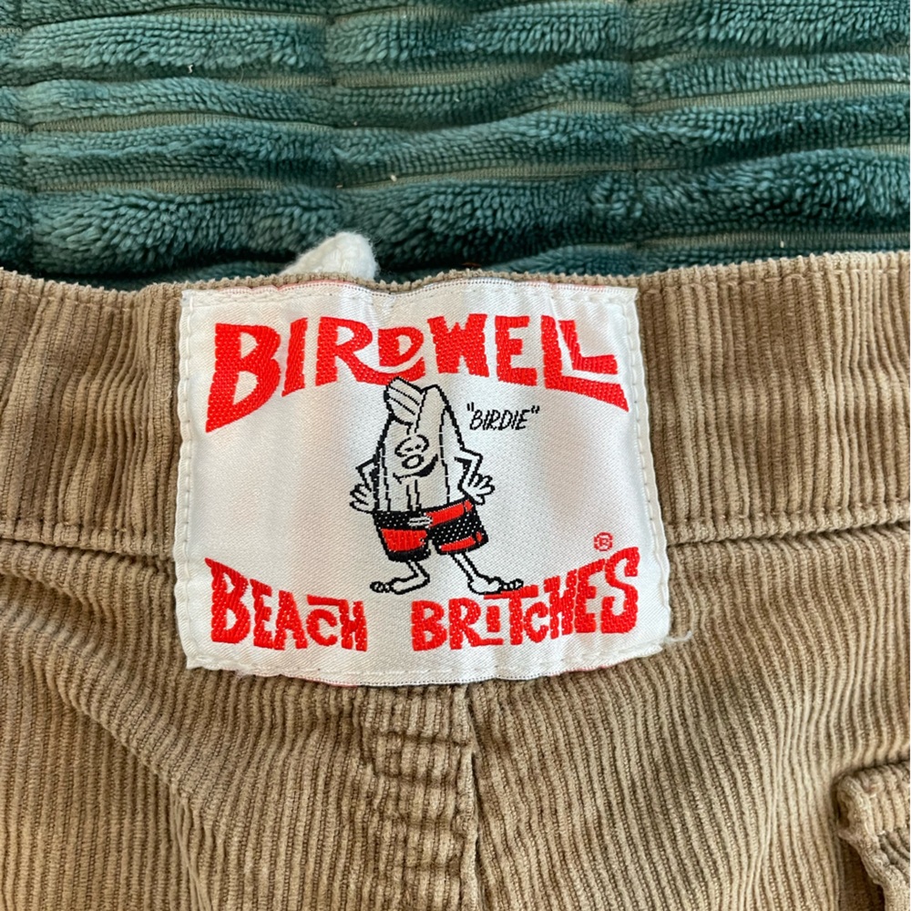 Birdwell Men's Tan Corduroy Shorts, Sz 32, Made in USA/Cali. - Picture 3 of 6
